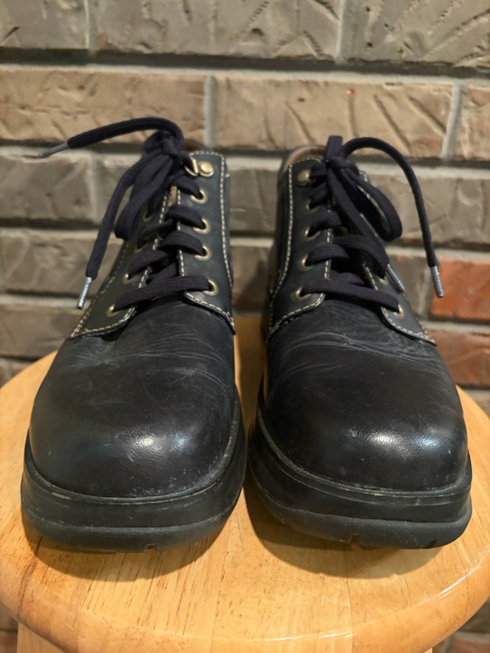 Timberland Black Leather Chukka Women's Boots Size 8.5 - Picture 6 of 11